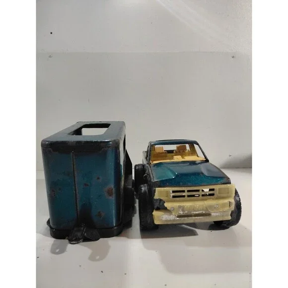 Nylint Pressed Steel Metal Plastic Quarter Horse Champion Pickup Truck & Trailer - Picture 5 of 9